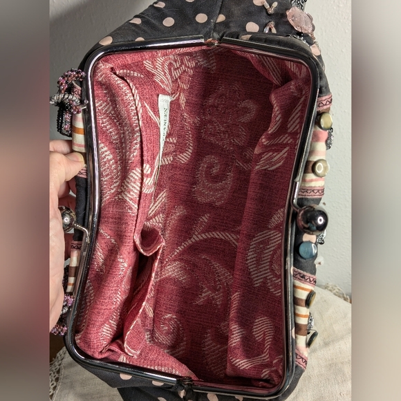 Mary Frances hand bag beads fabric - Picture 5 of 17